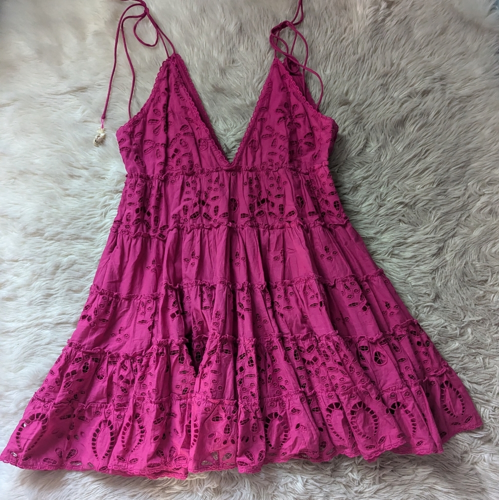 NWT Rococo Sand Sasha Mini Dress in Raspberry - Picture 12 of 16